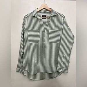 Abercrombie & Fitch - Striped half button shirt